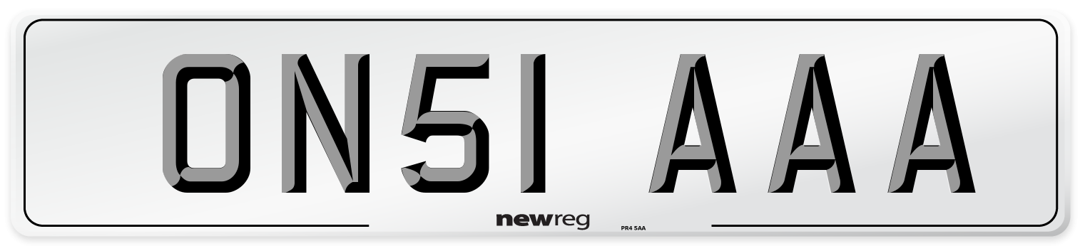 ON51 AAA Number Plate from New Reg
